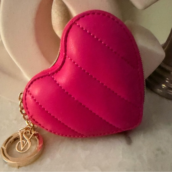 Victoria’s Secret Heart Coin Purse Keychain - Picture 2 of 3